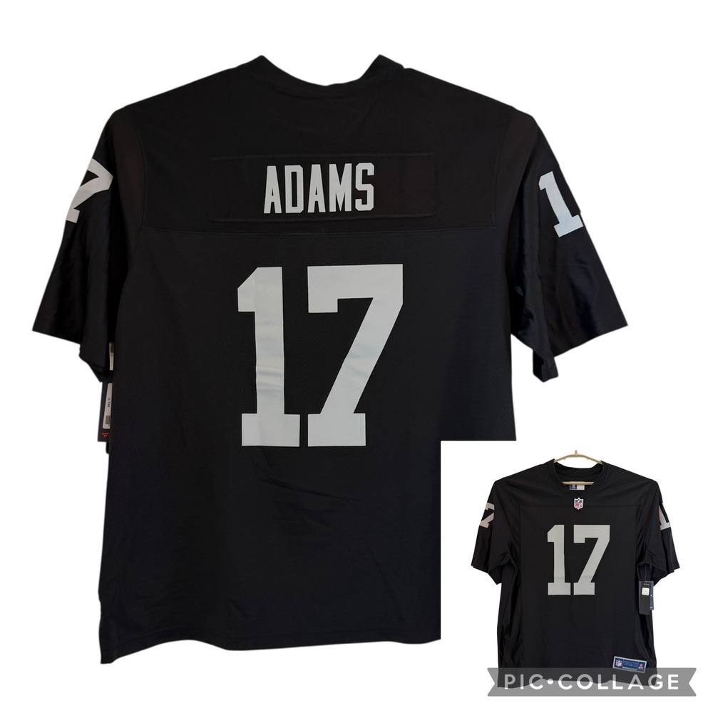 Las‎ Vegas Raiders Davante Adams 17 NFL Pro Line Jersey Black XL Football NEW